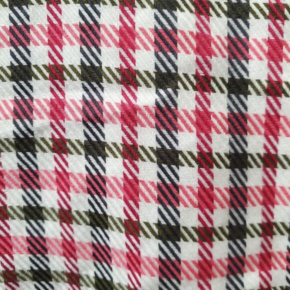 Paul Fredrick Men's Dress Shirt Houndstooth XXL 100% Cotton Red Black - Picture 3 of 6